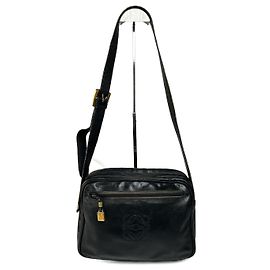 Borsa in pelle nera Loewe Madrid vintage
