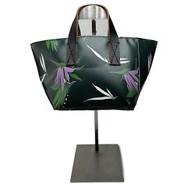 Borsa shopper floreale in pelle vegana vintage Marni