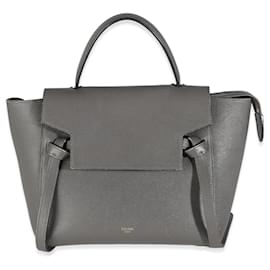Borsa a cintura micro in pelle di vitello grigia Celine - Céline
