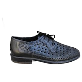 Scarpe Derby Remonte Shuh Circe 1970 in pelle intrecciata nera - Autre Marque