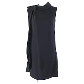 Ärmelloses Kleid aus Seide und Rayon Valentino schwarz 36