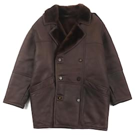 Abrigo de shearling Nazareno Gabrielli Marrón Oscuro - Autre Marque