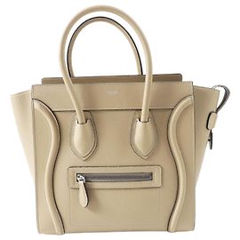 Céline Bolso Celine Luggage Micro Shopper de piel de ternera