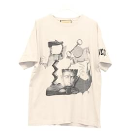 GUCCI T-Shirt aus Baumwolle hellgrau Auth ym015M - Gucci