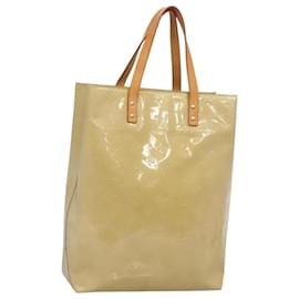 LOUIS VUITTON Monogram Vernis Reade MM Handtasche Beige M91141 LV Auth yk18515