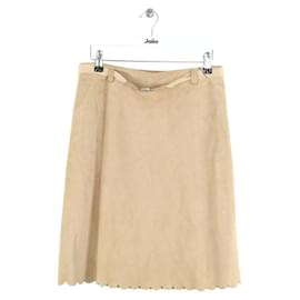 Louis Vuitton Mini falda de ante camel