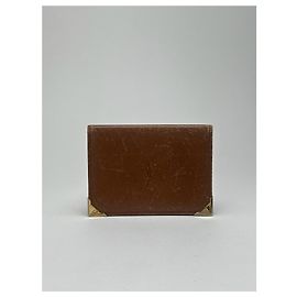 Vintage Yves Saint Laurent leather Card holder brown