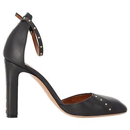 Valentino Garavani Pumps con cinturino alla caviglia con borchie Valentino in pelle nera