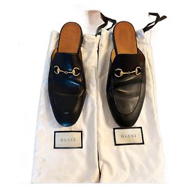 Mule Gucci Princetown in pelle nera 41