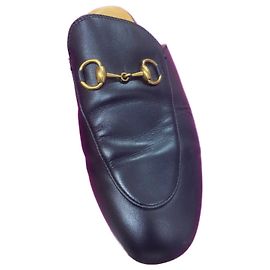 Mule Gucci Princetown in pelle nera 41