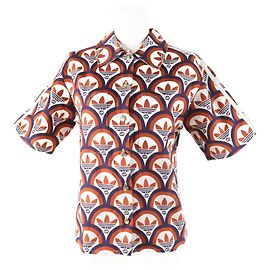 Camiseta naranja con logo Trefoil GUCCI x adidas