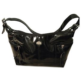 Borsa a mano Mac Douglas in pelle vernice nera