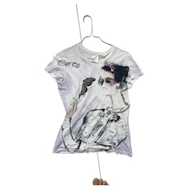 Chanel T-Shirt weiß Baumwolle Größe 36