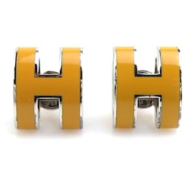 Orecchini in metallo smaltato Hermes Mini Pop H - Hermès