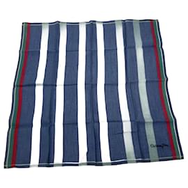Sciarpa vintage Dior a righe blu
