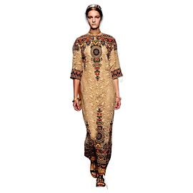 Verzierte Spitzen-Maxikleid Valentino Frühling 2014
