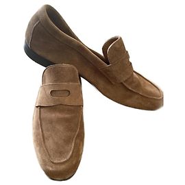 Mocassini John Lobb Lopez in nabuk marrone