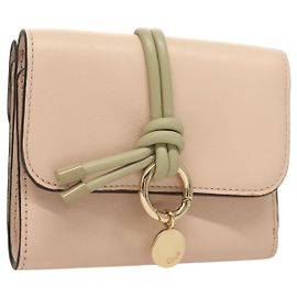 Chloé Portafoglio in Pelle Rosa Oro Auth 127897V