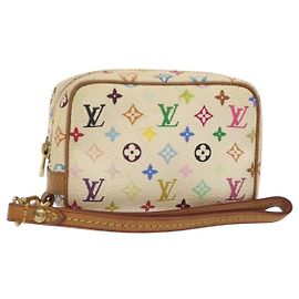 LOUIS VUITTON Trousse Wapity Multicolor Monogramm Weiß M58033 LV Auth 127417