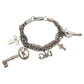 Bracciale Dolce & Gabbana in acciaio con chiavi e croci