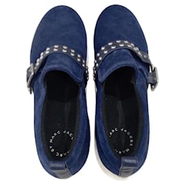 Mocassini blu e argento Marc Jacobs taglia 41