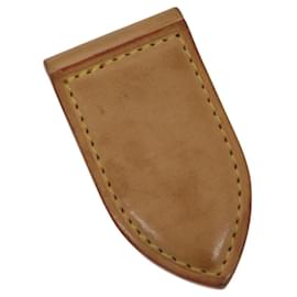 LOUIS VUITTON Pansu Abie Money Clip Leather Beige M64692 LV Auth 125842 - Louis Vuitton