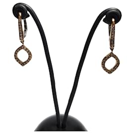 Orecchini medio-lunghi a goccia con brillanti. ORO ROSA 18k - Autre Marque