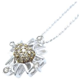Autre Marque Collana di diamanti K18WG/K18YG Oro