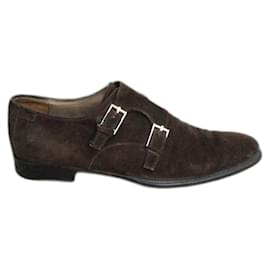 Gucci Monk Schuhe Dunkelbraun Wildleder