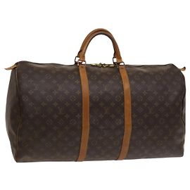 LOUIS VUITTON Monogram Keepall 60 Borsa Boston M41422 LV Auth 127361
