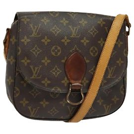 LOUIS VUITTON Monogram Saint Cloud GM Borsa a Spalla M51242 LV Auth bs26826