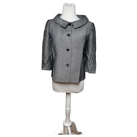Casaco curto vintage Balenciaga cinza M