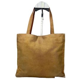 Borsa shopper in tela Anagram Loewe Madrid vintage marrone oro