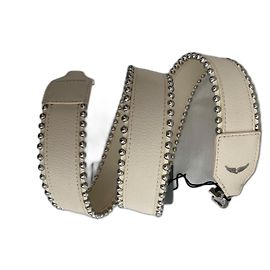 Zadig & Voltaire Schultergurt aus Leder Beige
