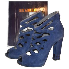 Sandali Le Silla in scamosciato blu