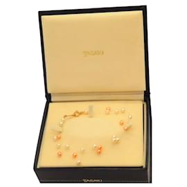 3-strängiger Perlenarmband aus K18 Gelbgold Tasaki A2501008