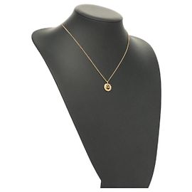 Collana Christian Dior metallo oro Auth SW953