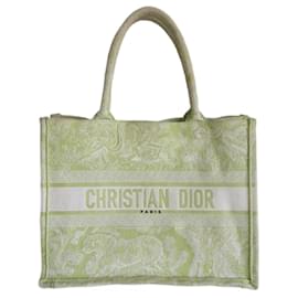 Borsa Dior Book tote media verde