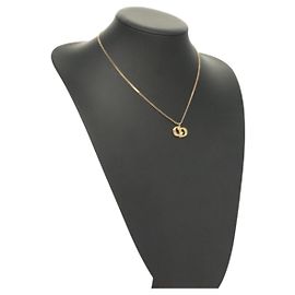 Christian Dior Necklace metal Gold Auth SW954
