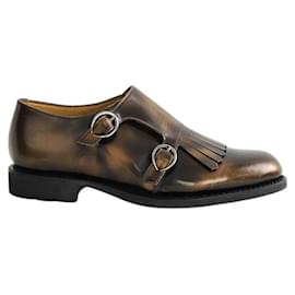 Mocassini in pelle verniciata marrone - Paraboot