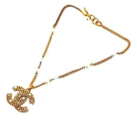 Collana in catena di perle finte Coco Mark 05P di Chanel