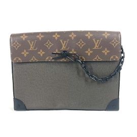 Borsa Pochette Steamer Monogram Taiga Louis Vuitton