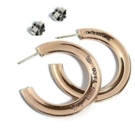 Orecchini a cerchio da donna Tiffany in metallo Rubedo - Tiffany & Co