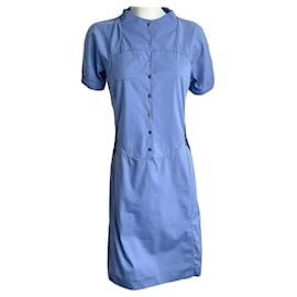 Céline Kleid aus Baumwolle Blau