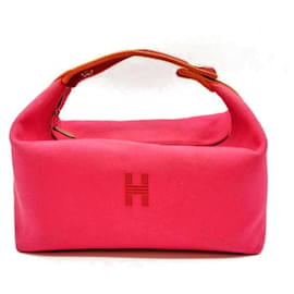 Hermès Mini borsa in tela nera GM Hibiscus Pink di Hermes Brid