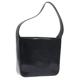 Borsa a Spalla GUCCI Pelle Verniciata Nera 000 1013 0506 Auth BA3619