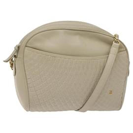 Borsa a Spalla BALLY in Pelle Beige Oro Auth BA3408 - Bally