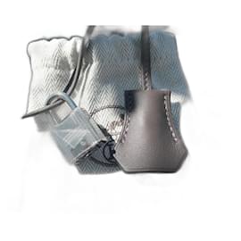 Hermès swift calf leather zipper, bell, and lock gray dustbag