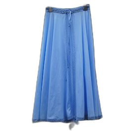 Autre Marque Vestido azul claro con cordones en el busto