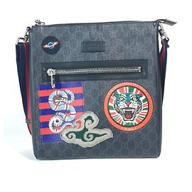 Gucci GG Tiger Patch Courier Crossbody Bag